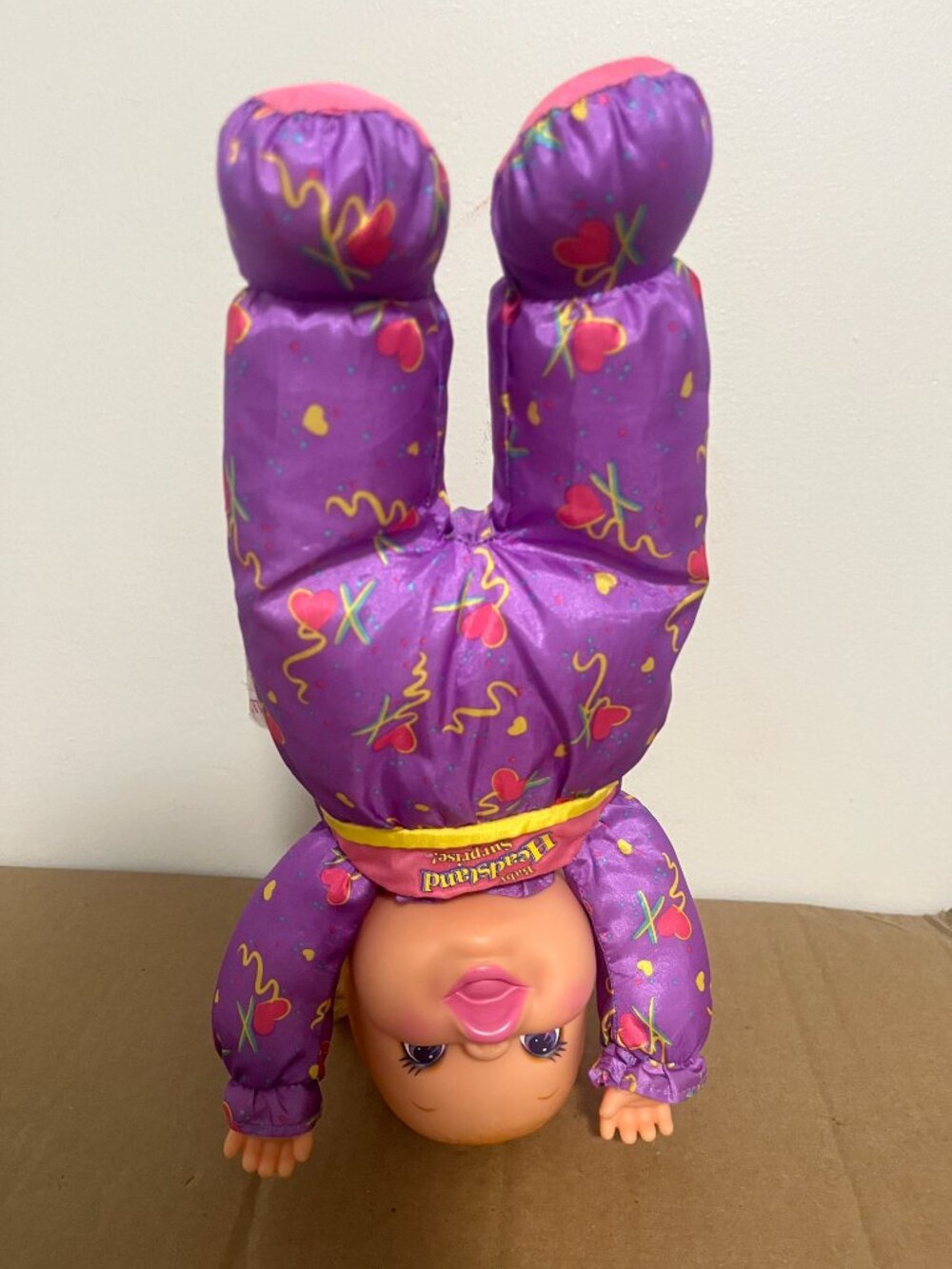 Vintage Baby Headstand Surprise Doll 1996 Toy Biz